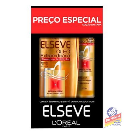 KIT SH 375ML COND 170ML ELSEVE OLEO EXT