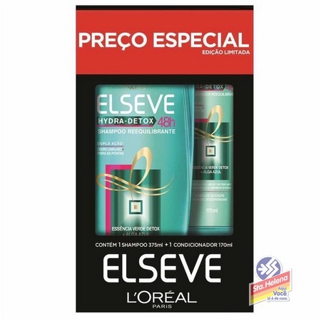KIT SH 375ML COND 170ML ELSEVE HYDRA DET