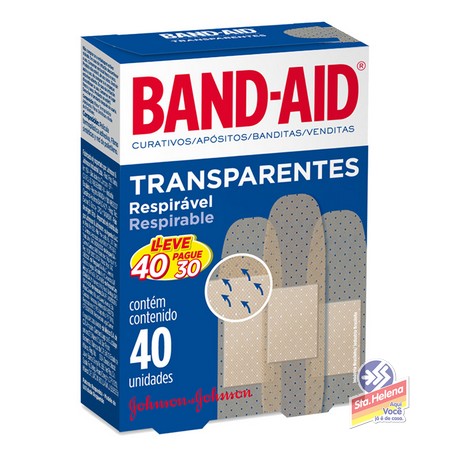 CURATIVO BAND AID TRANSP LV40 PG30UND