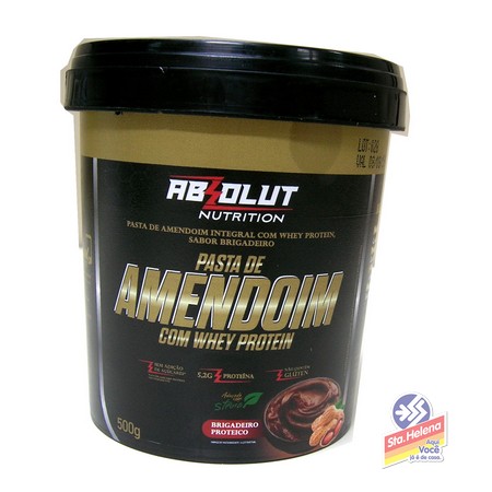 PASTA DE AMENDOIM ABSOLUT C WH PROT 500G