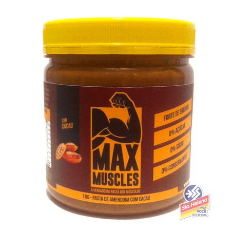 PASTA AMENDOIM MAX MUSCLES C CACAU 1KG