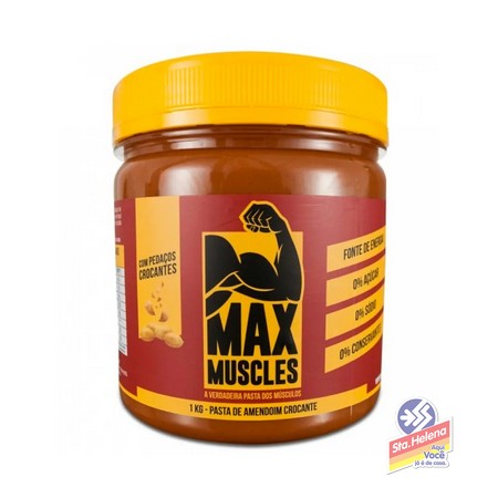PASTA AMENDOIM MAX MUSCLES CROCANTE 1KG