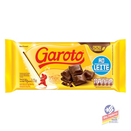 CHOC GAROTO AO LEITE 90G