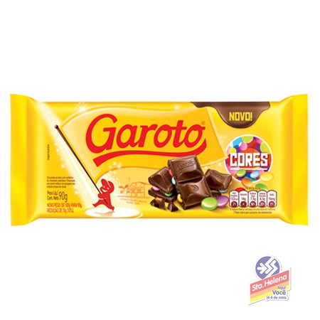 CHOC GAROTO CORES 90G
