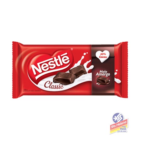 CHOC NESTLE CLASSIC MEIO AMARGO 90G