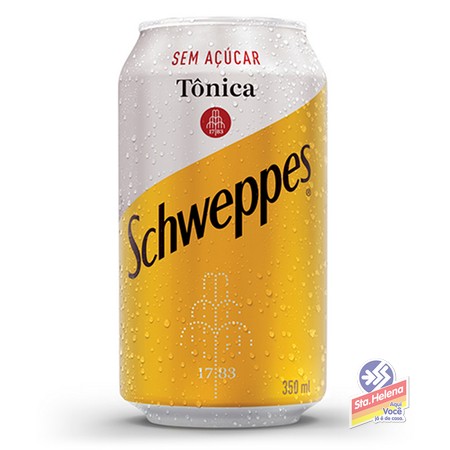 SCHWEPPES TONICA SEM ACUCAR LATA 350ML