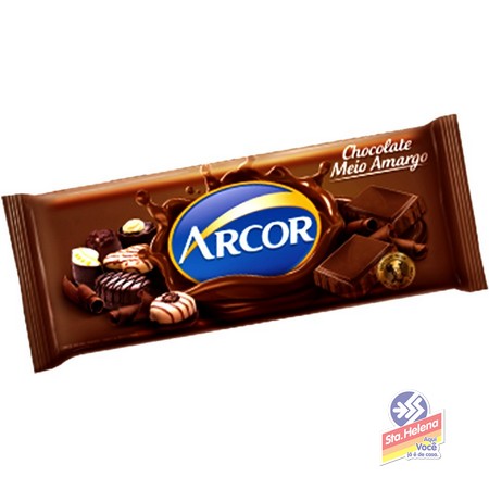 CHOC ARCOR MEIO AMARGO 80G