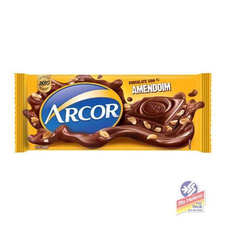 CHOC ARCOR AMENDOIM 80G