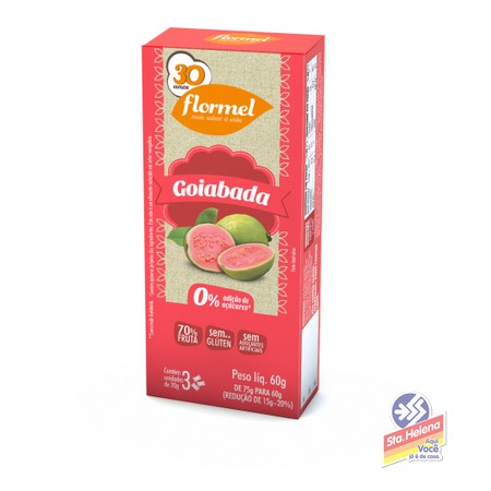 GOIABADA FLORMEL ZERO 60G