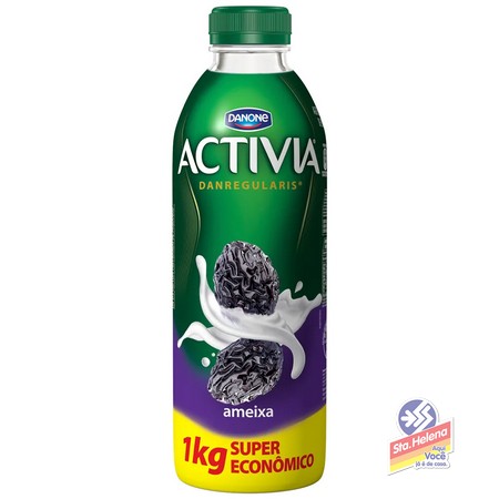 LEITE FERM ACTIVIA ZEROLAC MORANGO 1000G