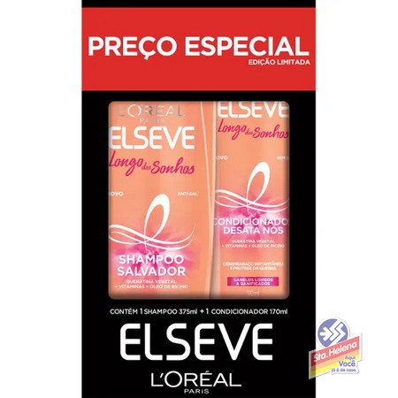 KIT SH 375ML COND 170ML ELSEVE LONG SONH