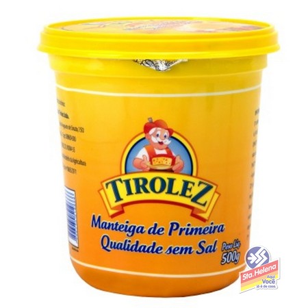 MANTEIGA TIROLEZ 1A S SAL POTE 500G