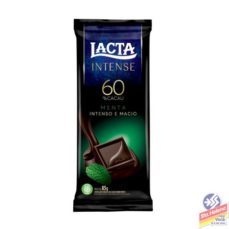 CHOC LACTA MENTA 60  CACAU 85G