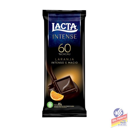 CHOC LACTA LARANJA 60  CACAU 85G