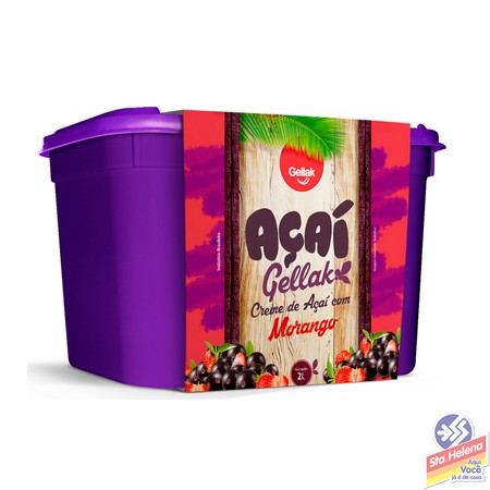 CREME GELLAK ACAI C MORANGO POTE 2 LTS