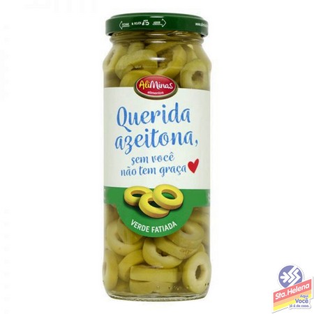 AZEITONA VERDE ALIMINAS FATIADA PTE 120G