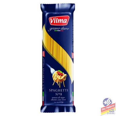 MASSA VILMA G DURO ESPAGUETE N 8 500G