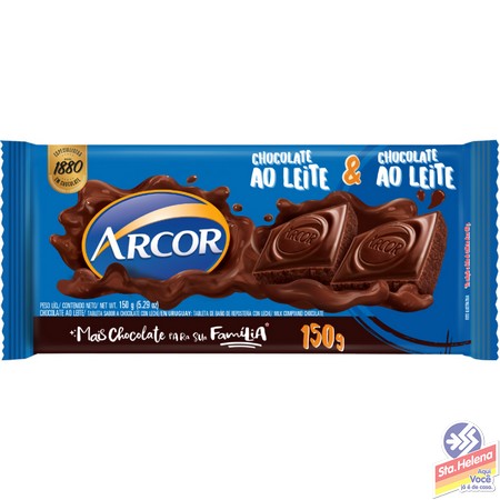 CHOC ARCOR AO LEITE 150G