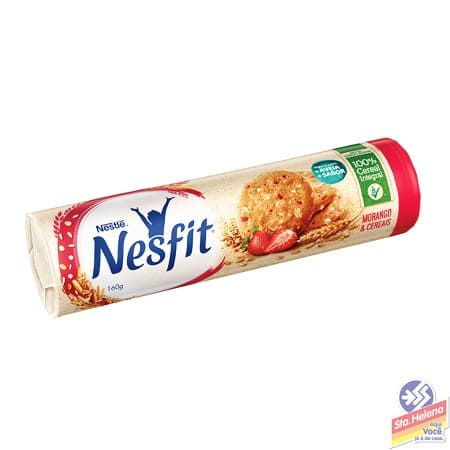 BISC NESFIT MORANGO E CEREAIS 160G