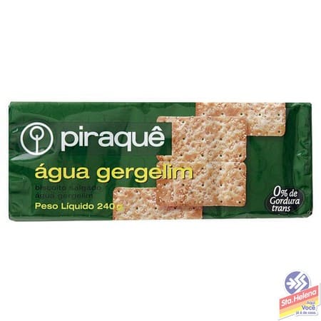 BISC PIRAQUE AGUA GERGELIM 240G