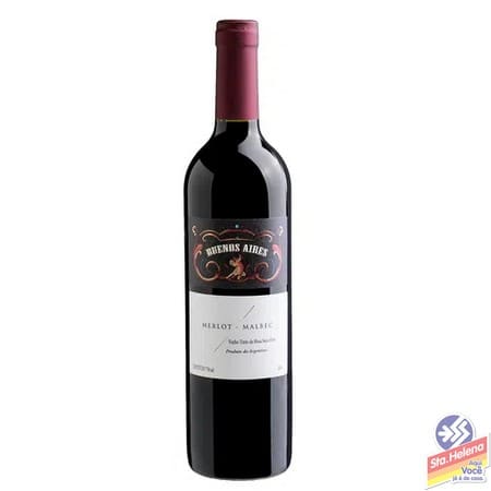 VINHO ARG BUENOS AIRES MERLOT MALB 750ML