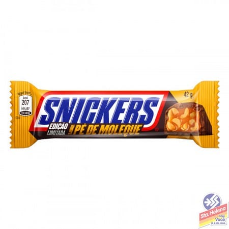 CHOC RECHEADO SNICKERS PE DE MOLEQUE 42G