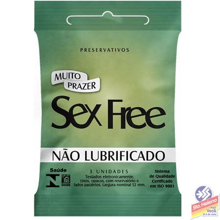 PRESERV SEX FREE NAO LUBRIFICADO C 3UND