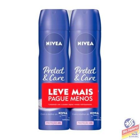 DESOD NIVEA PROT CARE AER 2X150ML LV PG
