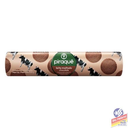 BISC PIRAQUE LEITE MALTADO CHOC 160G