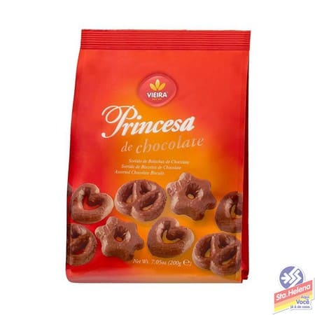 BISC VIEIRA PRINCESA CHOCOLATE 200G