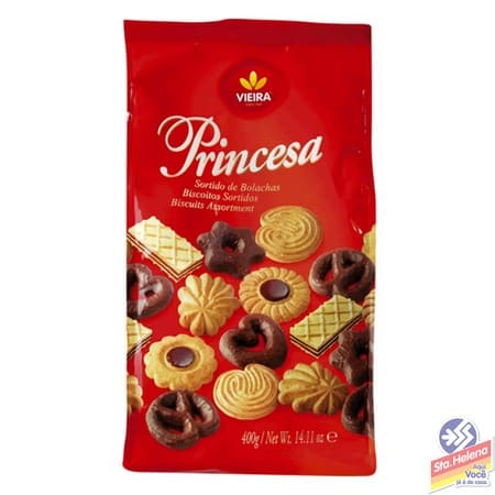 BISC VIEIRA PRINCESA SORTIDO 400G