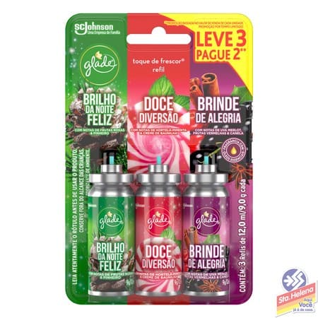 GLADE REFIL ESSENCIAS SORT 12ML LV3 PG2