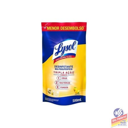 DESINF LYSOL PODER CITRICO SACHE 500ML
