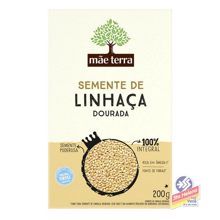 SEMENTE LINHACA DOURADA MAE TERRA 200G