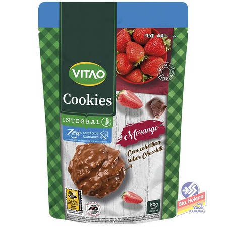COOKIES VITAO INT ZERO MORANGO COB 80G
