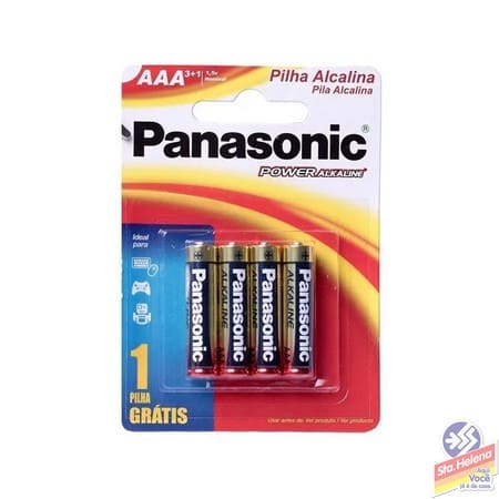PILHA PANASONIC ALCALINA AAA PALITO L4P3