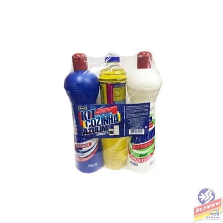 KIT AZULIM P LIMPEZA DE COZINHA 3X500ML