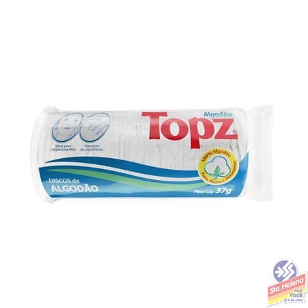 DISCOS DE ALGODAO TOPZ PTE 37G