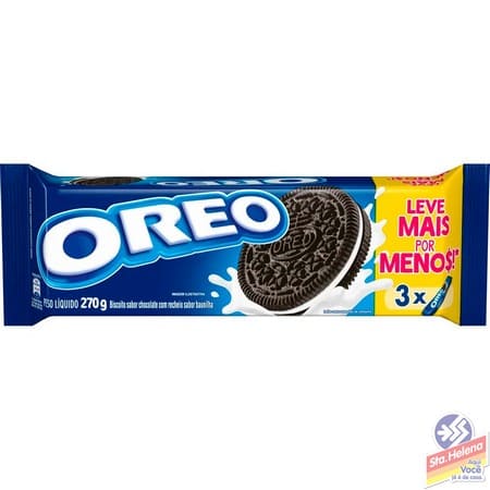 BISC OREO RECHEADO CHOC 3X90G LV  PG