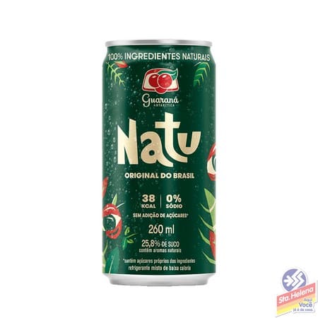 GUARANA ANTARCTICA NATU LATA 260ML