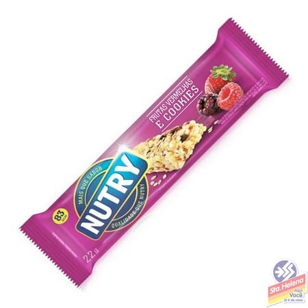 BARRA CEREAL NUTRY FRUT VERM COOKIES 22G