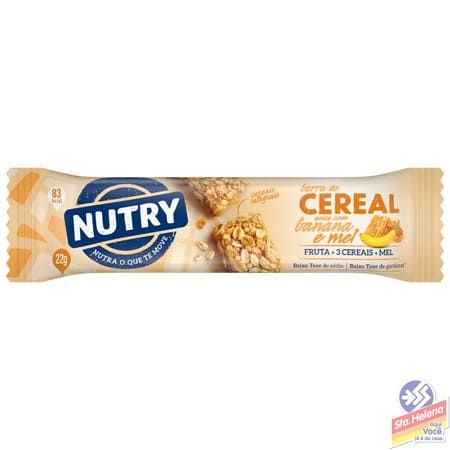 BARRA CEREAL NUTRY AVEIA BANANA MEL 22G
