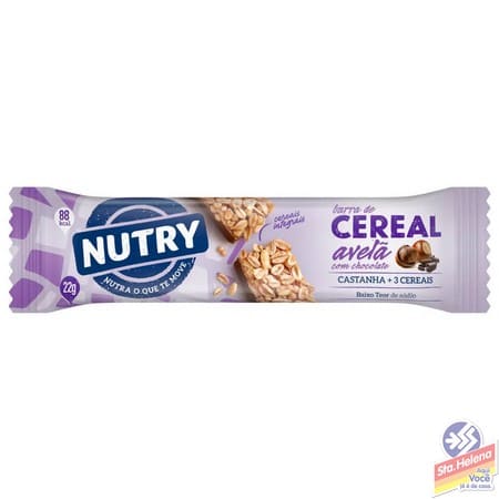 BARRA CEREAL NUTRY AVELA CHOCOLATE 22G