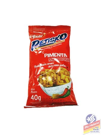 SALGADINHOS PETISKO PIMENTA MEXICANA 40G