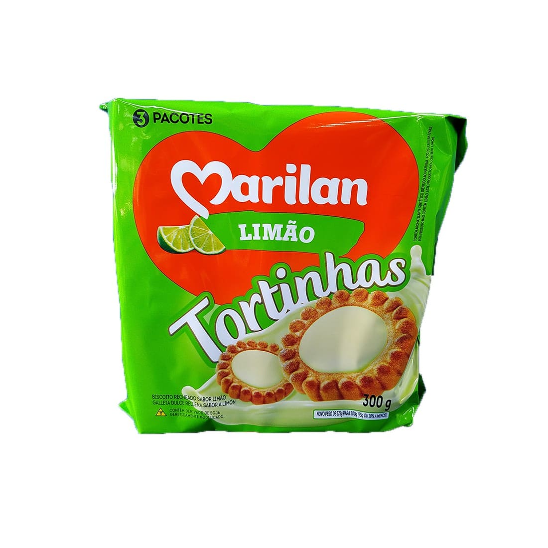BISC MARILAN DOCE SABOR TORTA LIMAO 300G