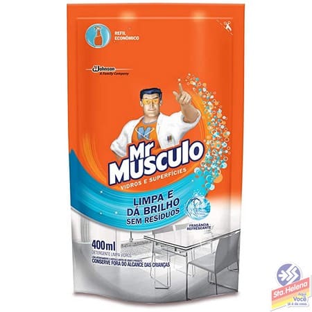 LIMPA VIDROS MR MUSCULO SACHE 400ML