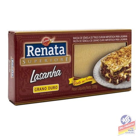 MASSA LASANHA RENATA DIRETO FORNO 200G