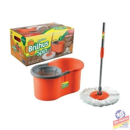 MOP BRILHUS PLASTICO SPIN 12 LITROS