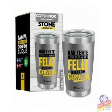 COPO TERMICO STONE VC NAO E CERVEJA500ML