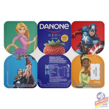 BEB LACTEA DANONE KIDS MORANGO 510G